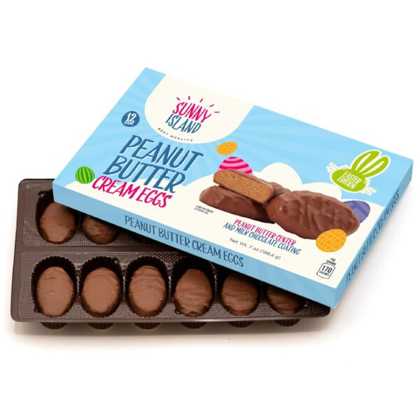 Milk Chocolate Peanut Butter Cream Eggs, 12 cnt (7 Ounce Box)